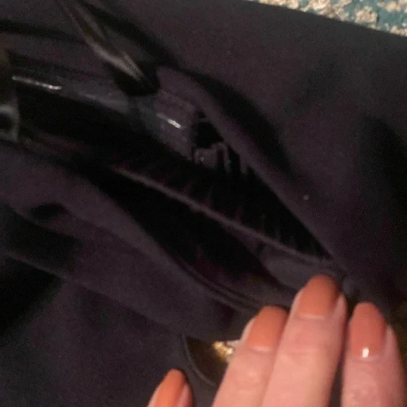 Adrianna Papell Navy Blue Off-Shoulder Maxi Dress - Picture 9 of 10